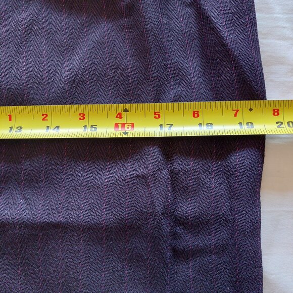 Braemar By Jeremy Scott Long Blazer/Dress Skirt Suit Set, Dark Purple Size 8/10 - Picture 11 of 12